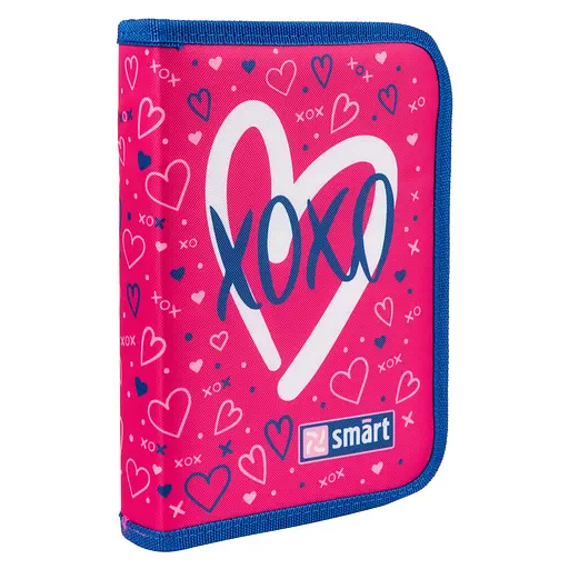 Шкільний пенал твердий Smart одинарний з клапаном HP-03 Hearts - фото 1