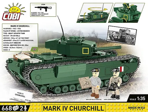 Конструктор дитячий танк Churchill Mk IV COBI 3128 - фото 4