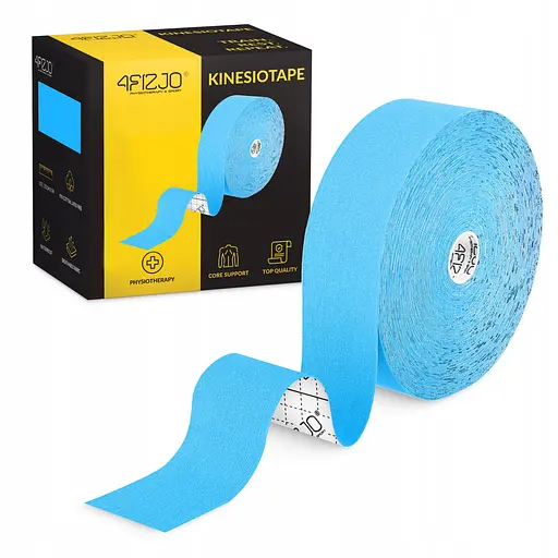 Лента кинезиологическая (кинезио тейп) 4FIZJO 5 см x 31 м Sky Blue (P-5905973405546) - фото 1