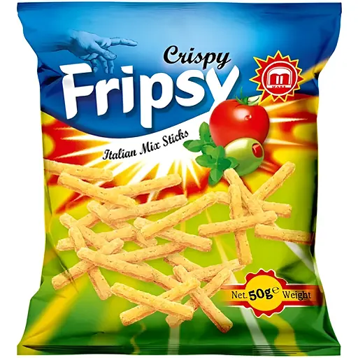 Чипсы Fripsy со вкусом Италия томатов, оливок и орегано 50 г