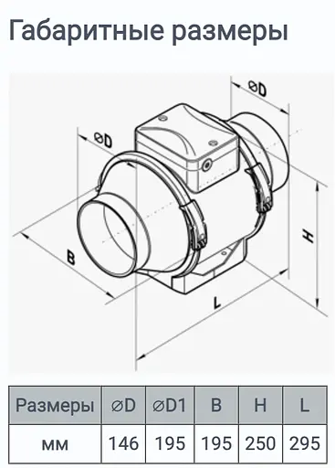 Канальний вентилятор Vents ТТ 150 - фото 6