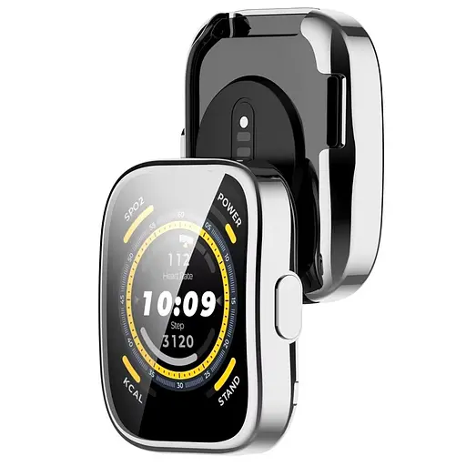 Защитный чехол Tamister для смарт-часов Amazfit Bip 5/5Pro серебристый - фото 4