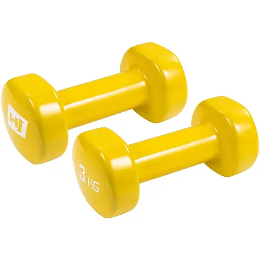 Гантели для фитнеса Hop-Sport виниловые круглые HS-V030DC 2х3кг - фото 2