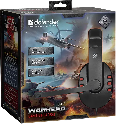 Наушники Warhead G-160 Black (64113) Defender teh0021814 - фото 3