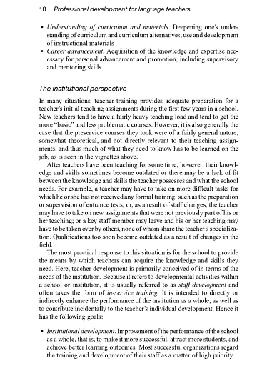 Professional Development for Language Teachers. Strategies for Teacher Learning - фото 11