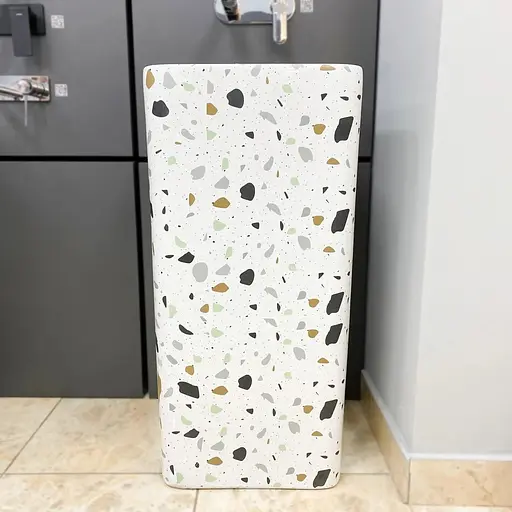 Умивальник VBI Lukka terazzo glossy напольний VBI-019009, Білий - фото 1