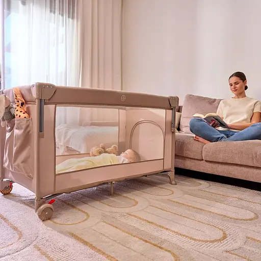 Детская кроватка-манеж Lionelo Ellen Green Sage (LO-ELLEN GREEN SAGE) - фото 10