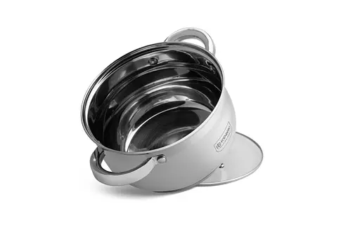 Кастрюля с крышкой Edenberg EB-3726 22 см 5.1 л - фото 2