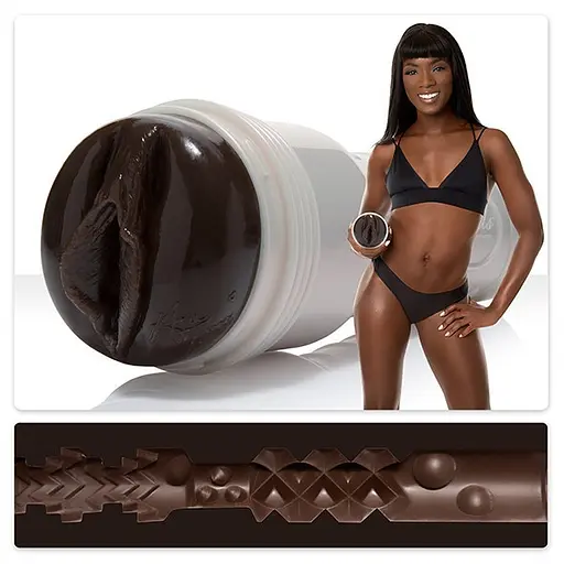 Реалистичный мастурбатор Fleshlight Ana Foxxx Silk коричневый - фото 2