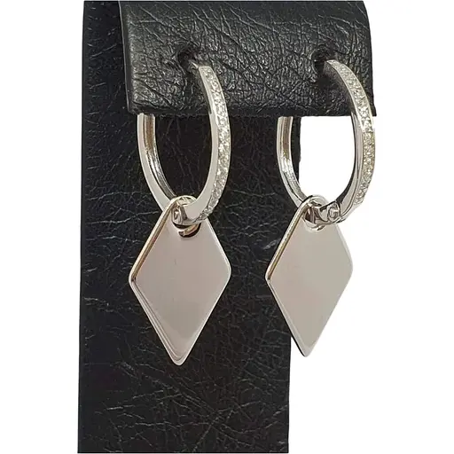 Срібні сережки Qvaliz 2 в 1. 90201299