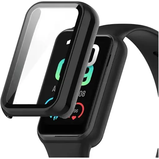 Чехол-накладка DK Пластик Gloss Glass Full Cover для Xiaomi Amazfit Band 7 (black)
