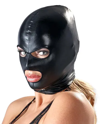 Маска для BDSM Bad Kitty Naughty Toys чорний - фото 2