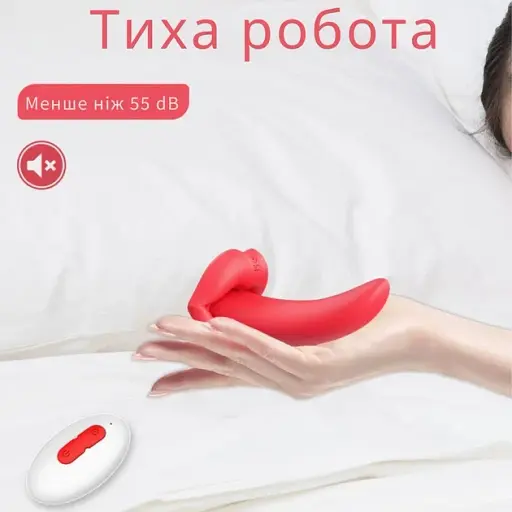 Вібратор-язичок I’MCUM LoveTongue 10 режимів вібрації Червоний (IM-ZDB373) - фото 5