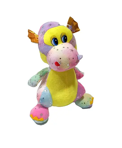 М'яка іграшка М 16295 "Дракон", розмір 22*20см (6900077162950) Рожевий - фото 1