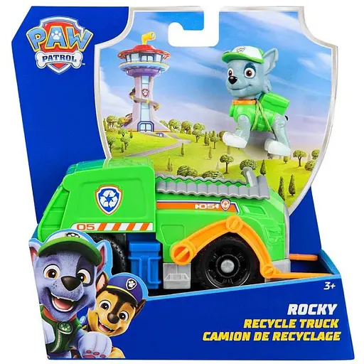 Игровой набор Paw Patrol базовый спасательный автомобиль с водителем Рокки (SM97237/6071213) - фото 5