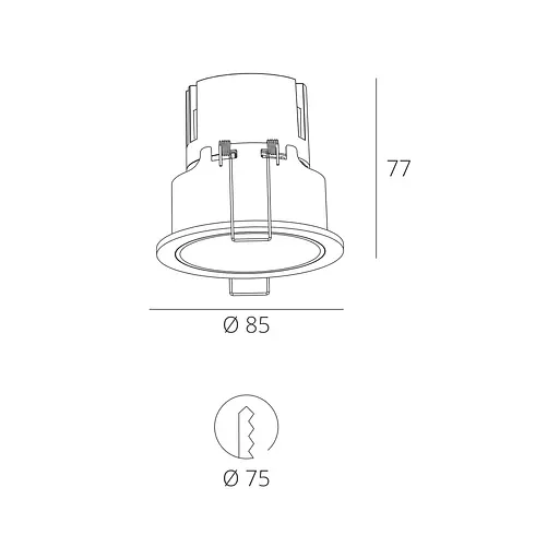 Точечный светильник RFL76051 7W WH+BK 4000K - фото 2