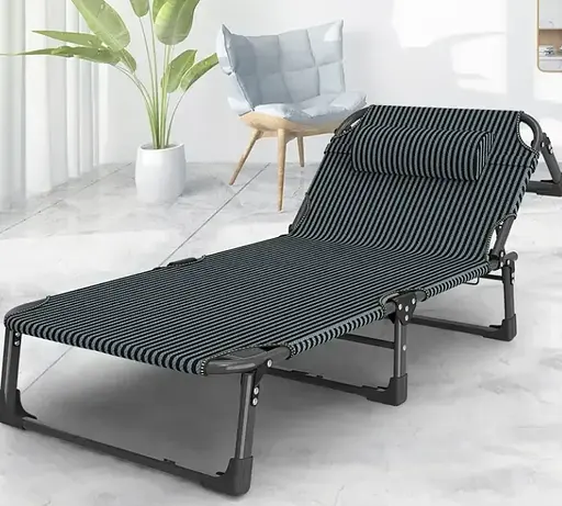 Розкладне ліжко Leobro з Mesh-матрацом і подушкою Striped (LB-FB-A2-STR) - фото 3