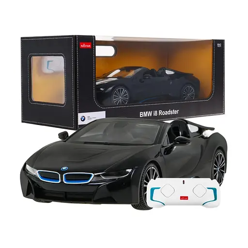 Машинка RASTAR BMW i8 Roadster на дистанційному керуванні + пульт 2,4 ГГц 1:12 чорний 95500