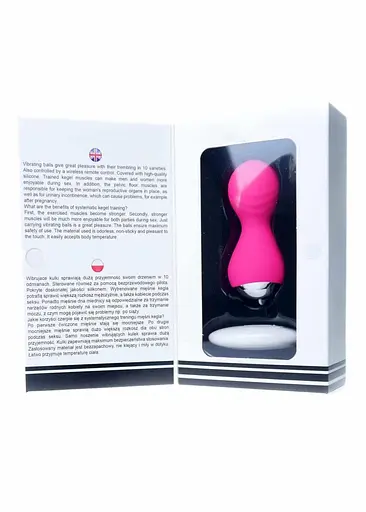 Вагінальні кульки Boss Remote Control Tighten Vibrating Egg 8 см (рожевий) - фото 10