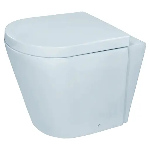 Унитаз напольный приставной Jaquar Opal OPS-WHT-15955 с сидением Soft Close, Белый - фото 1