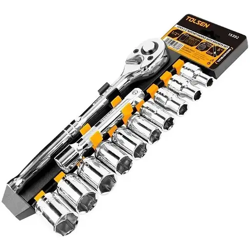 Набор торцевых головок, 1/2, CrV, 12 шт Tolsen hoz0012682 - фото 1