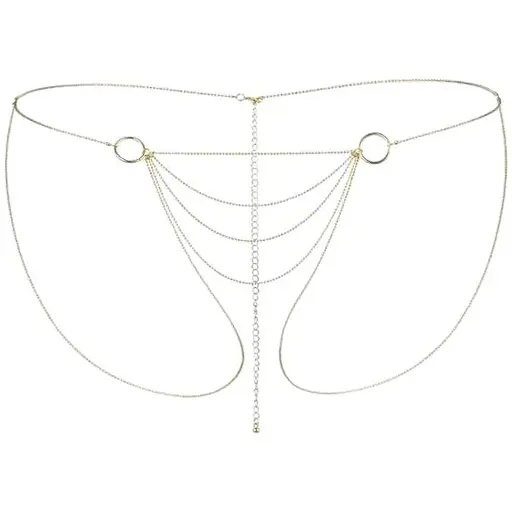 Цепочка-трусики Bijoux Indiscrets Magnifique Bikini Chain украшение для тела Gold