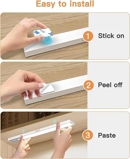 Світлодіодне освітлення шафи FULEN з датчиком руху із зарядкою від USB-порту - фото 5