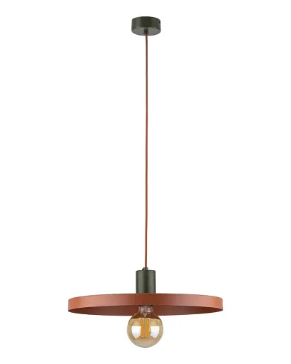 Світильник підвісний, люстра TK Lighting 10750 Sila E27 1x15W IP20 цегляний - фото 1