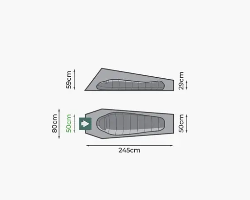 Намет одномісний Highlander Falcon Bivi Tent Pine Green (TEN165-PG) - фото 7
