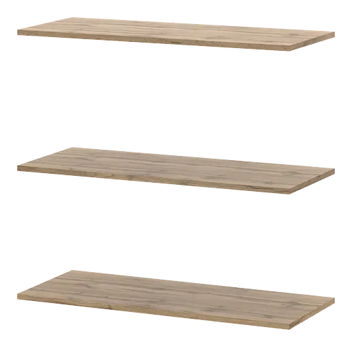 Полиця для одягу Doros Promo Дуб Сонома 3шт. 86.7х35х1.6 (41516028) - фото 2