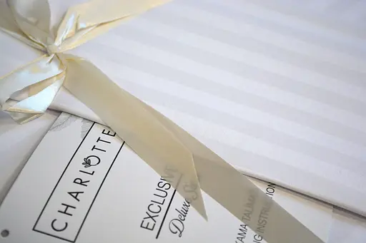 Постільна білизна Charlotte Beyaz Сатин-Stripe / простирадло на резинці 180x200см Cotton Shine pbe0052118 - фото 4