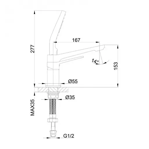 Змішувач для ванни на борт Frap F1161 хром - фото 10