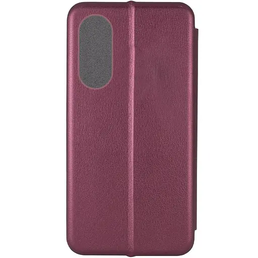 Кожаный чехол-книга Classy для Oo A78 4G Бордовый - фото 2