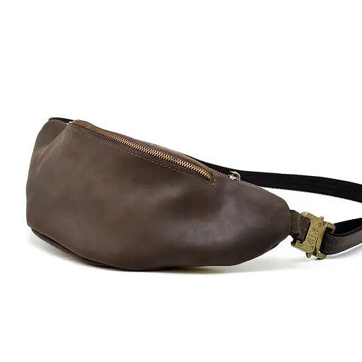 Жіноча шкіряна сумка-бананка Tarwa 33х11.5х8 см sum0026350 - фото 4