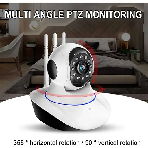 Камера відеоспостереження Pix-Link бездротова Нічне бачення RW207PA 1080P/2MP шпигунська міні Wi-Fi камера White (18656) - фото 4