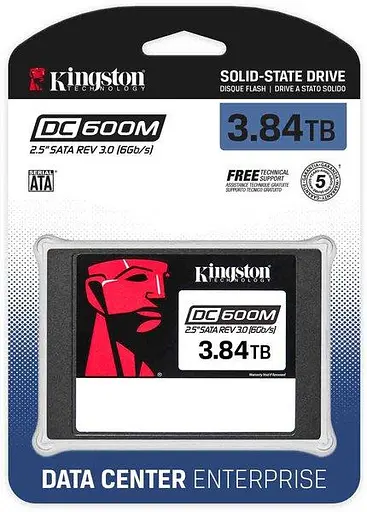 Накопитель SSD Kingston DC600M 3840GB 2.5" SATA 3 TLC SEDC600M/3840G - фото 2