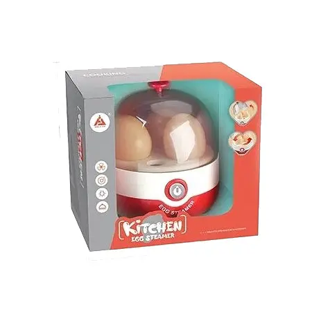 Яйцеварка HJ 603 A, підсвічування, звук кипіння, обертається, 3 яйця, в коробці (6946613546129) - фото 1