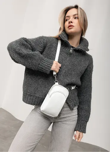 Женская сумка Sambag Modena белая 19 х 11 х 3 см (96193008) - фото 2