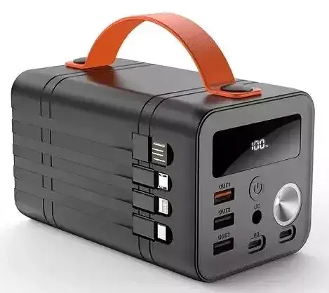 Batterie portable - batterie externe XO PR204 60000mAh 100W noire - фото 4