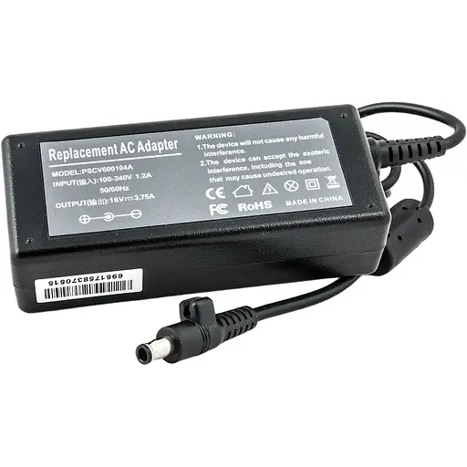 Блок живлення для ноутбуків PowerPlant SAMSUNG 220V, 16V 60W 3.75A (5.5*3.0)