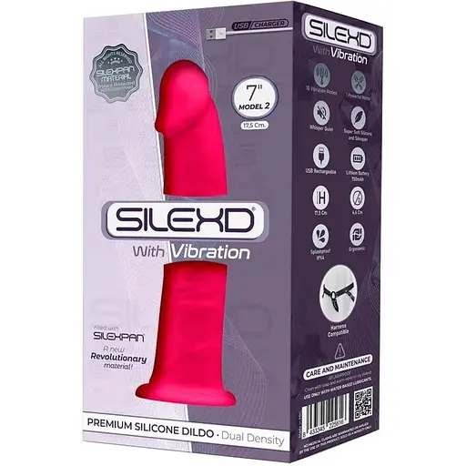 Фаллоимитатор с вибрацией SilexD Henry Vibro Pink (MODEL 2 Size 7in) - фото 3