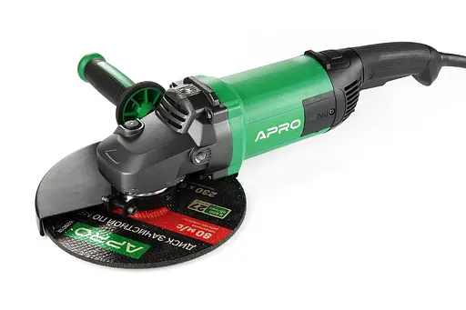 Болгарка шліфувальна кутова (КШМ) Apro 230/2300 ПРМ 30412 - фото 1