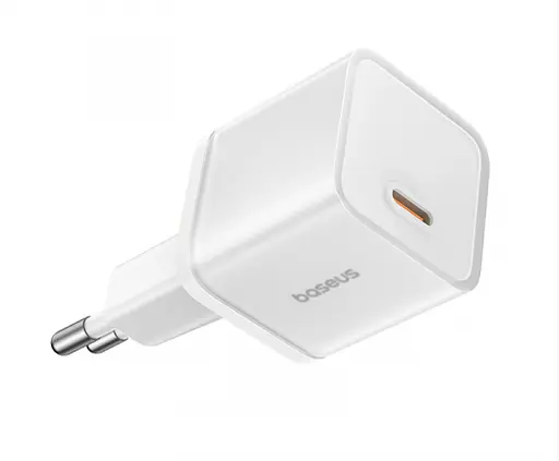 Мережевий зарядний пристрій Baseus GaN5S Fast Charger 1C 20 W EU P10162503213-00 Білий - фото 4