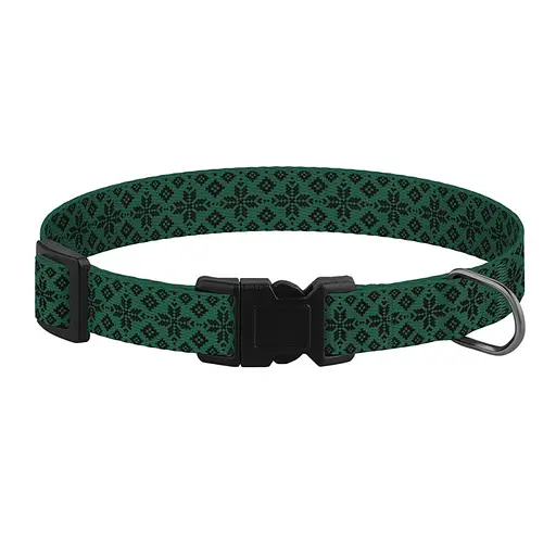 Ошейник для собак Баркси Urban патриотический Вышиванка зеленая - фото 2