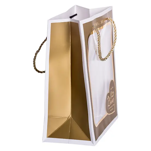 Подарунковий пакет Yiwu Love  18×10×23 см 12 штук HP-10359-17 - фото 9