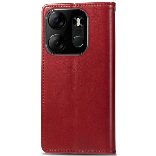Шкіряний чохол-книжка GETMAN Gallant (PU) для Tecno Spark Go 2023 Червоний - фото 2