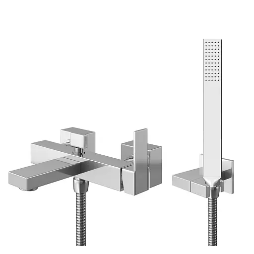 Смеситель для ванны Kohlman Excelent chrome настенный KPL-QW110H Хром - фото 1