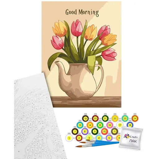 Картина за номерами Art Craft Тюльпанове пробудження 30х40 см (13171-AC) - фото 1