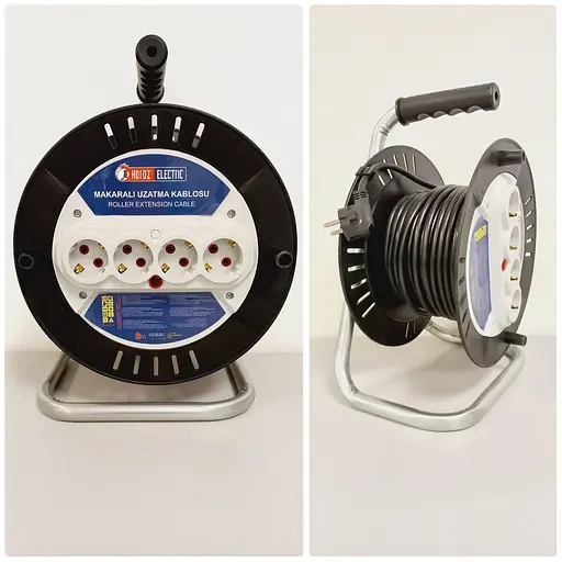 Катушка кабельная Horoz Electric с кабелем и заземлением 3х1,5 мм2 40м - фото 3