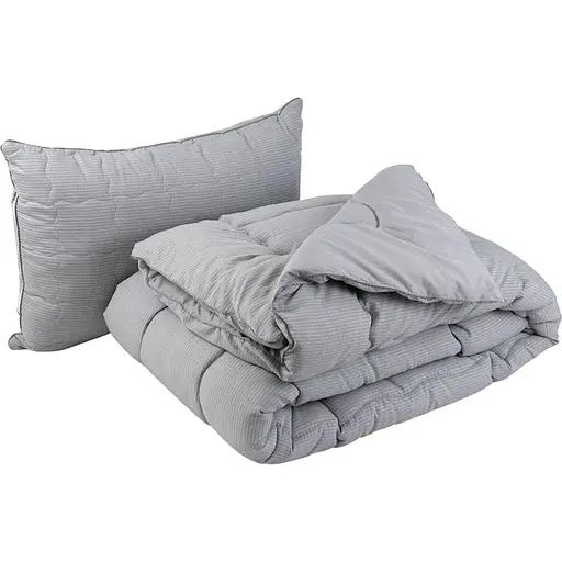 Набір Руно Soft Line: ковдра 140х205 см + подушка 50х70 см сірий (924.52_Soft Line)